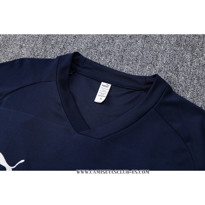 Chandal del Olympique Marsella 22-23 Manga Corta Azul